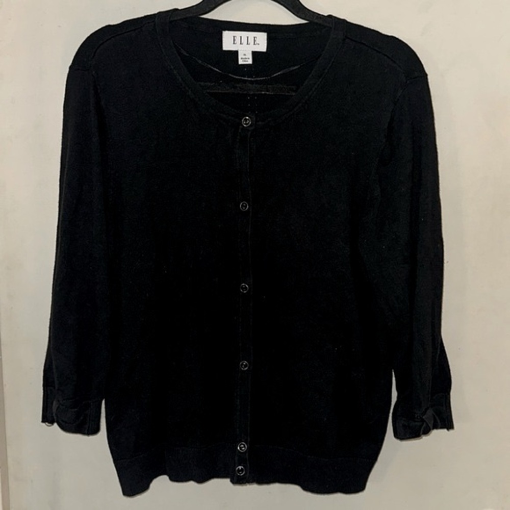Elle bow button up cardigan